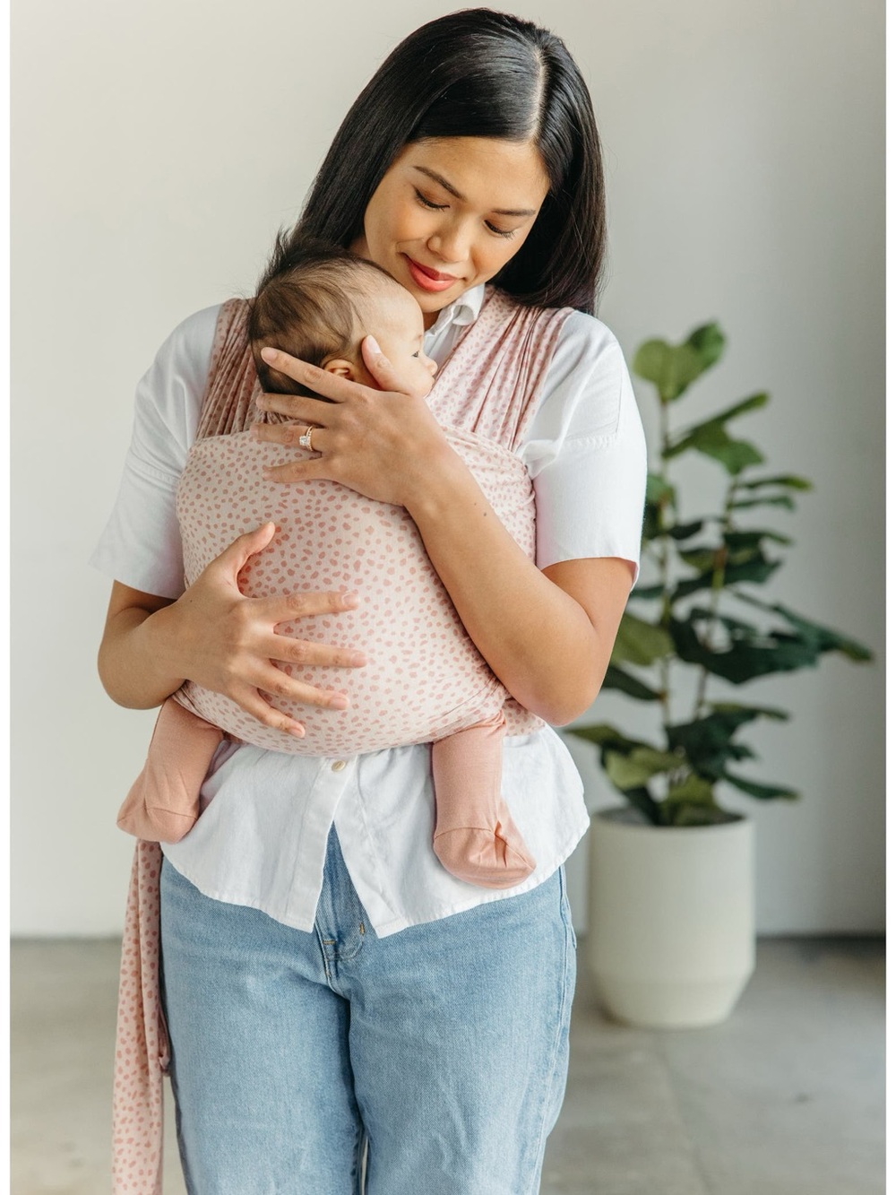 🖤$50 FLASH SALE🖤Solly Baby Nordstrom Exclusive Rosy Spots Wrap NWT - Picture 2 of 7